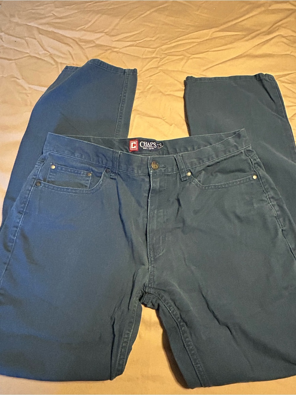 Chaps Men’s Navy Relaxed Fit Jeans